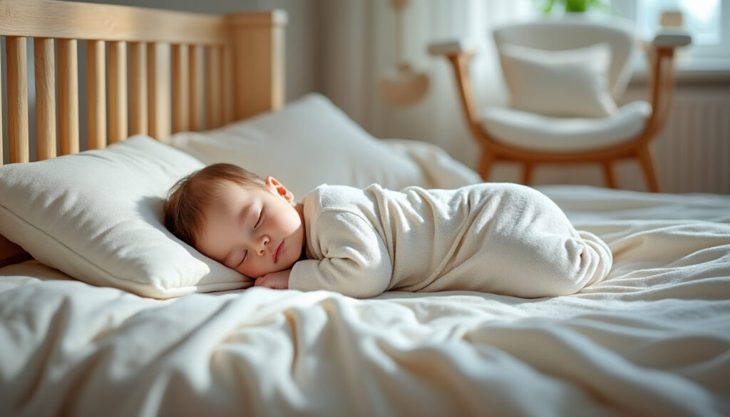 découvrez si c'est courant que votre bébé dorme à travers la largeur du lit et ce que cela signifie pour son confort et sa sécurité.