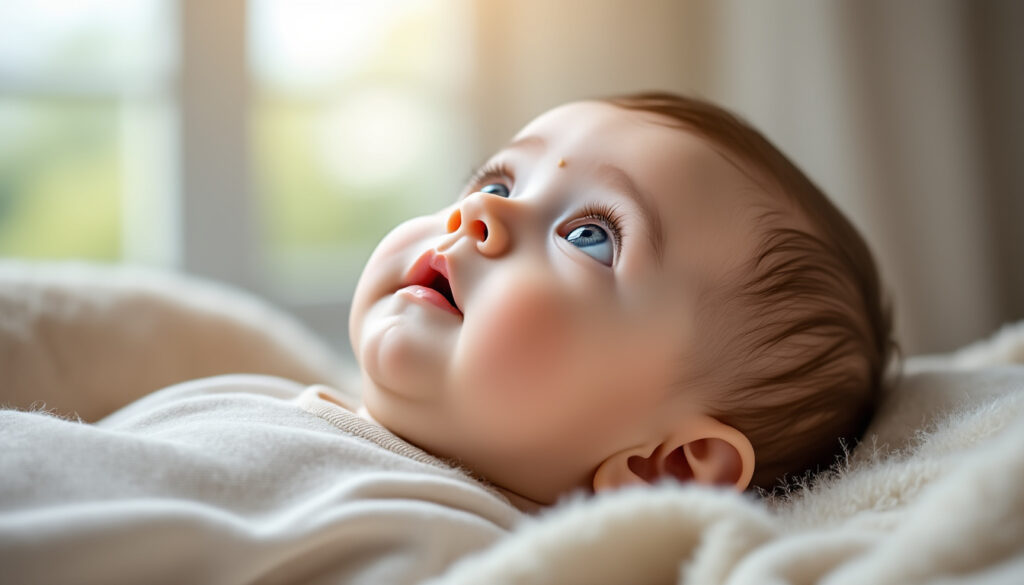 découvrez pourquoi votre bébé a tendance à toujours regarder vers le haut et ce que cela signifie pour son développement.